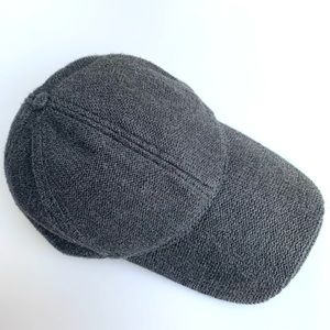 Gray Knit Baseball Cap